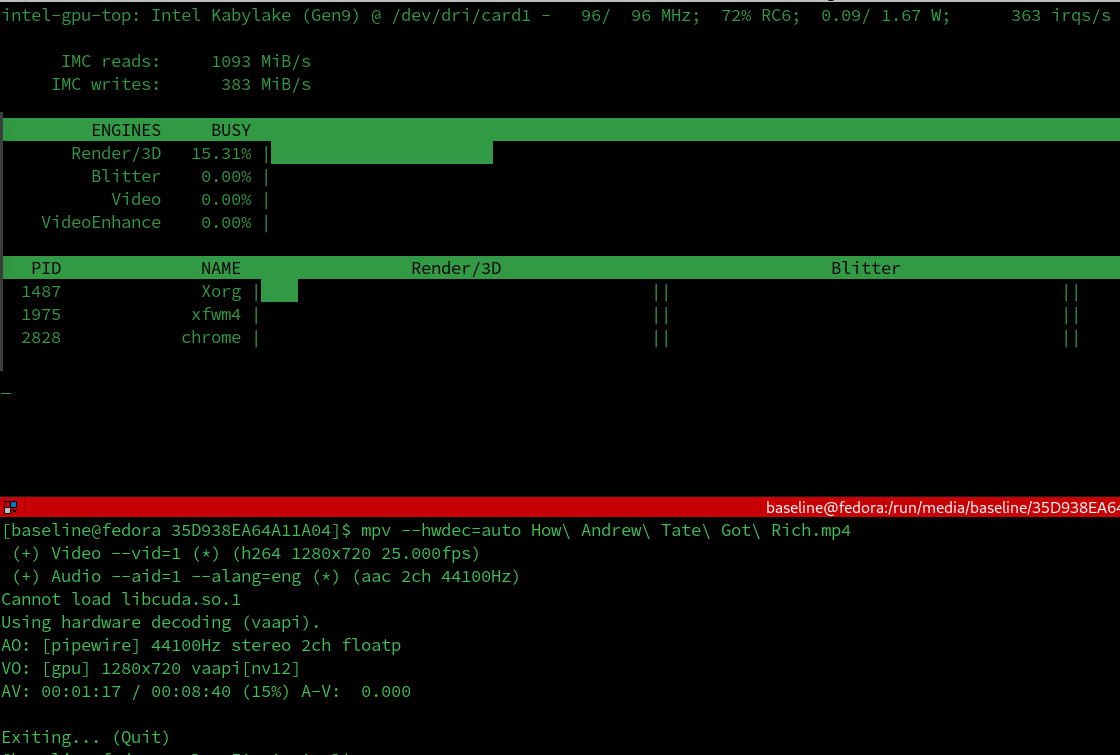 Intel GPU Video Acceleration Tweak | Fedora-37