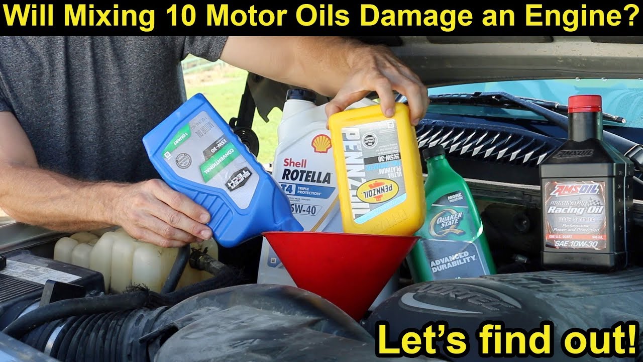 Mixing Engine Oils of DIfferent Brands